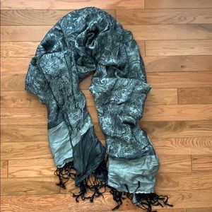 Black and silver scarf/shawl
